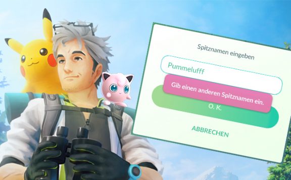 Pokémon GO Spitzname Pumeluff