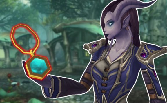 WoW Heart of Azeroth Draenei Holding title