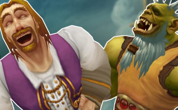 WoW Human Orc Laughing title