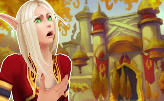 WoW Blood Elf Silvermoon shocked title