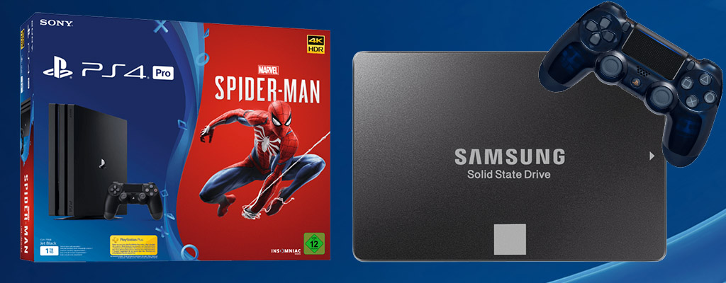 MediaMarkt Prospekt Angebote: Samsung SSD und PS4 Pro mit Spider-Man