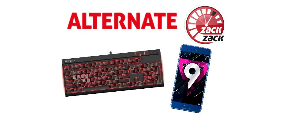 Alternate: Gaming-Tastaturen, Honor 9 und mehr reduziert