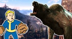 Fallout 76 Vault Boy kämpft mit Yao Guai Titel 2