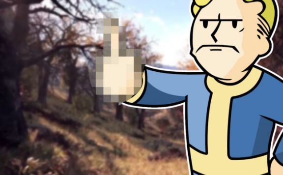 Fallout 76 Mittelfinger Vault Boy
