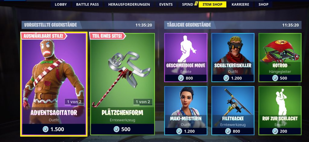 Was Ist Heute Bei Fortnite Im Shop