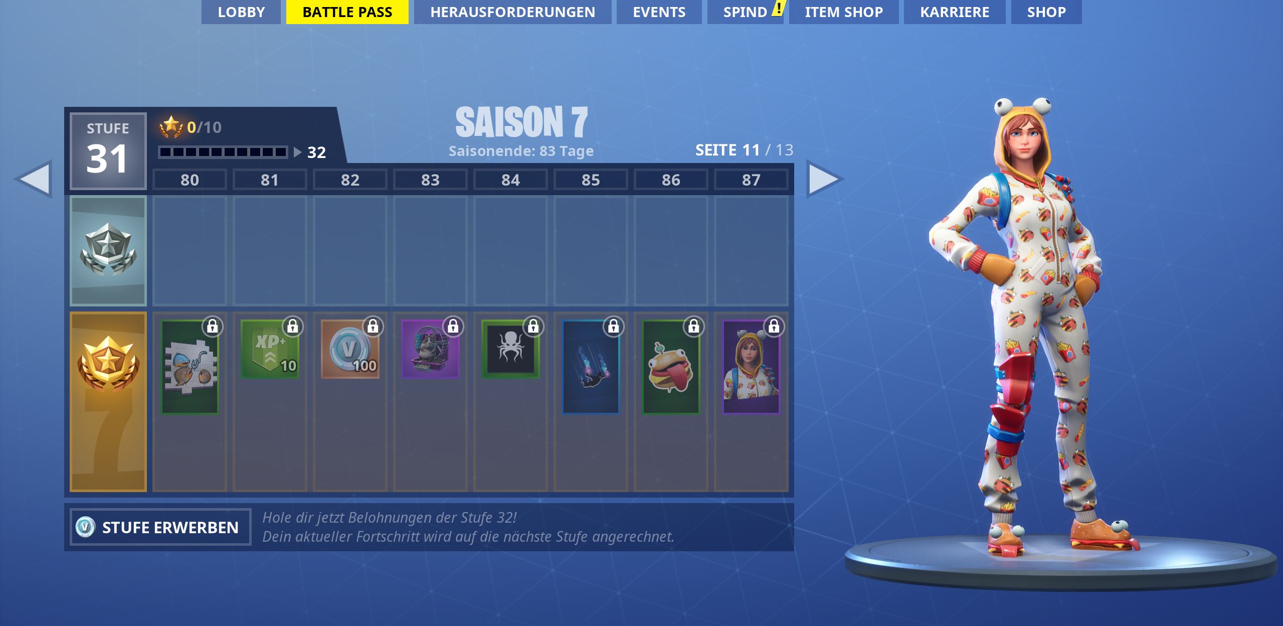 Battle Pass Alle Skins Und Belohnungen Der Season 7 In Fortnite 