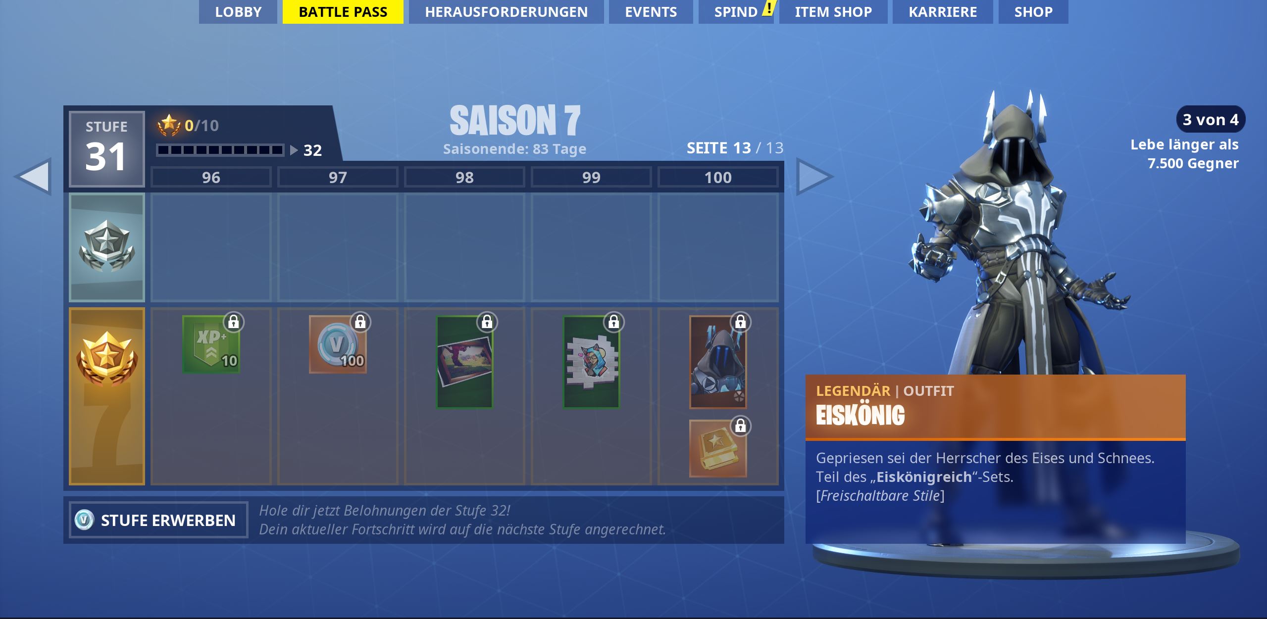 Fortnite Season 7 Battle Pass Aufgaben