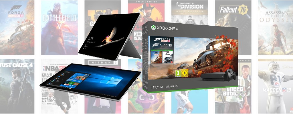 Surface-Tablets, Xbox-Bundles und Spiele im Microsoft Store reduziert