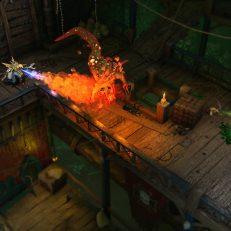 Warhammer Chaosbane Gameplay Magier mit Flammen