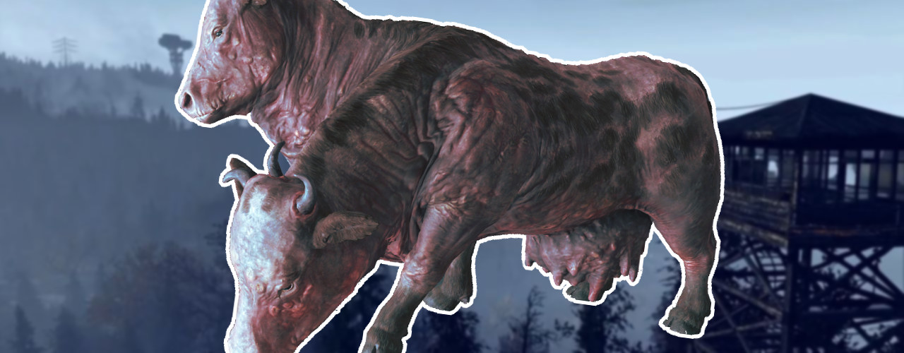 Dieses abgefahrene Katapult in Fallout 76 wirft … zweiköpfige Kühe