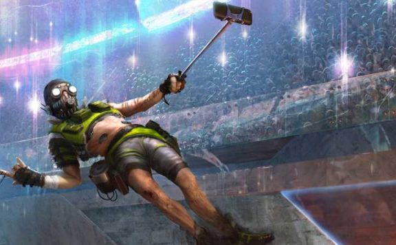 Apex Legends Octane macht Todessprung und Selfie Titel