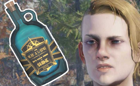 Fallout 76 betrunkene Challenge Titel mit Nukashine