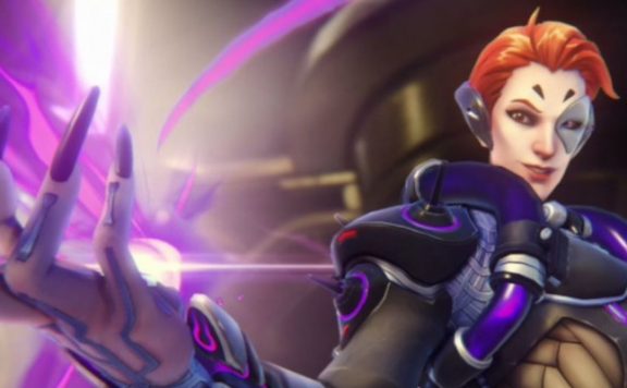 Overwatch Moira Closeup title