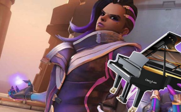 Overwatch Sombra hat Klavier in der Hand Titel 2