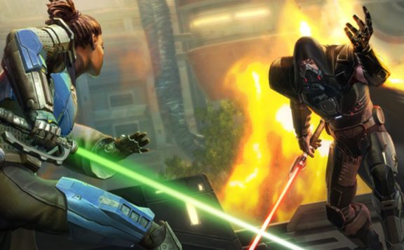 SWTOR Onslaught Malgus Lightsaber Sith title 1140x445