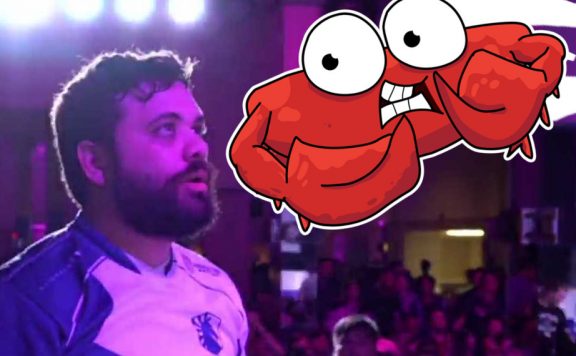 Super Smash Bros Melee Hungrybox kriegt Krabbe ab fliegend Titel