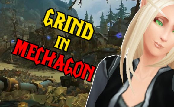 WoW Blood Elf Blush grind in Mechagon 1140x445