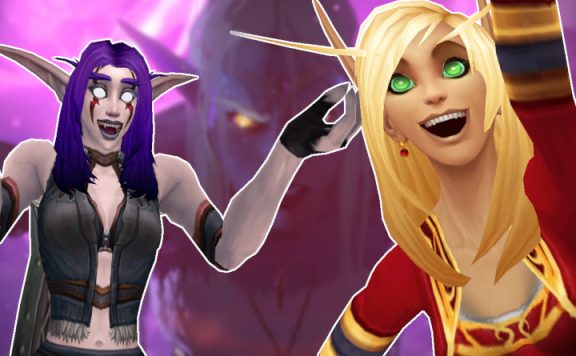 WoW Elves Cheering azshara background title 1140x445