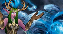 WoW Lokholar Icelord Elf cheering title 1140x445