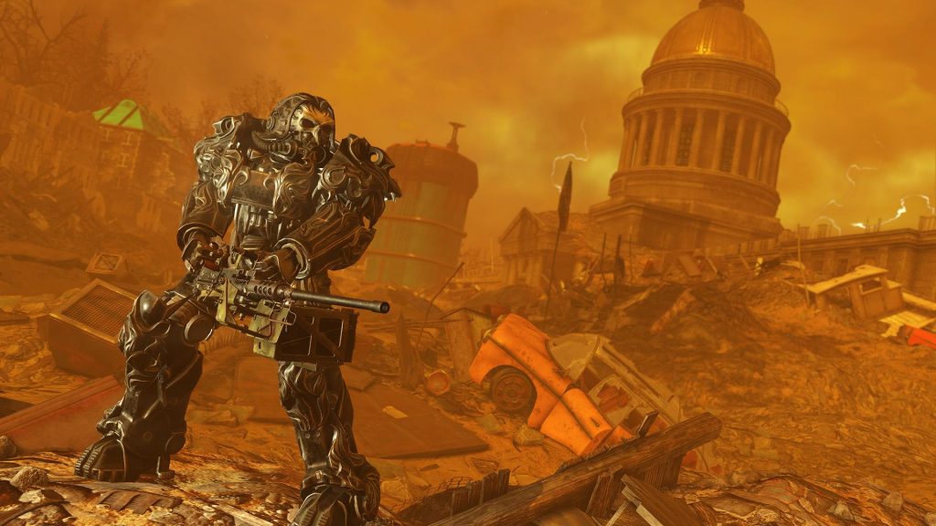 Fallout 76 Apokalyptischer Reiter Skin für die Powerrüstung Hunger