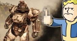 Fallout 76 Apokalyptischer Reiter Skin für die Powerrüstung Tod Titel Mittelfinger