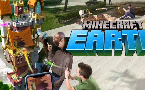 Minecraft Earth happy people title 1140×445