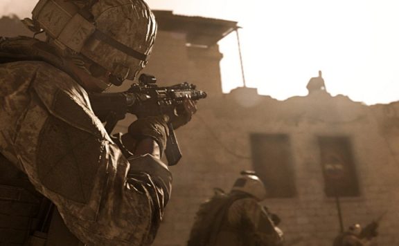 Call of Duty Modern Warfare Soldaten Titel Stürmen Sand