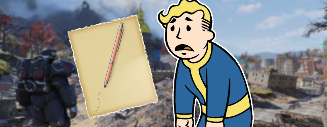 Spieler findet in Fallout 76 eine kleine Notiz und bricht in Tränen aus