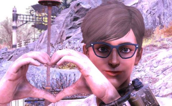 Fallout 76 Spielerin zeigt Herz Titel 3