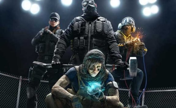 Rainbow Six Siege Titelbild mit Valkyrie Ash Bandit Sledge