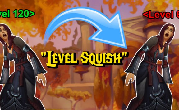 WoW Level Squish 120 to 60 title 1140x445