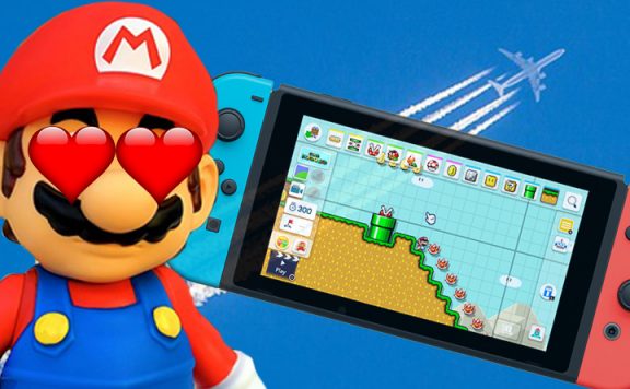 Mario Switch Flugzeug Titel