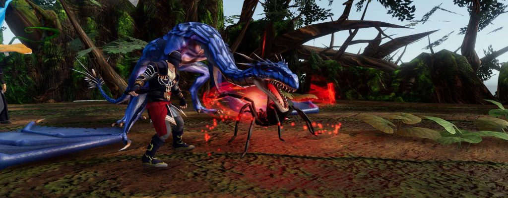 Legends of Aria Spieler gegen Drache Titel