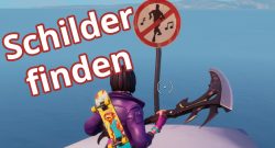 Fortnite Schilder Tanzverbot finden Titel