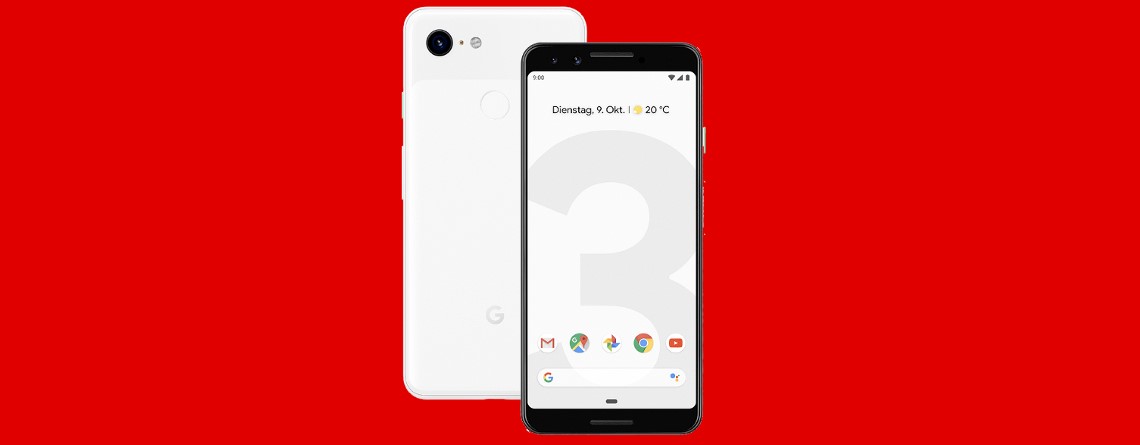 Googles Top-Smartphone Pixel 3 mit Tarif günstig zu haben