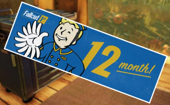 Fallout 76 Fallout 1st Kiste Titel mit Monaten