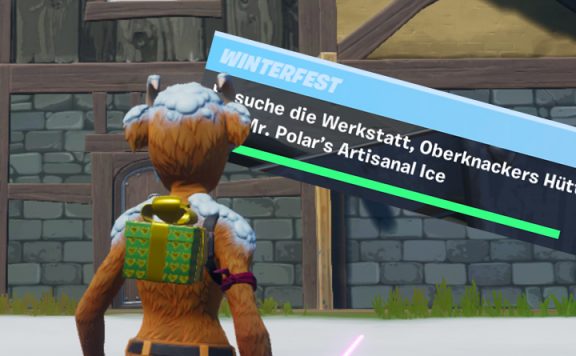 Fortnite Werkstatt Hütte Polar Titel