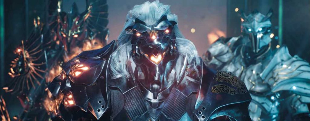 Godfall drei Krieger TItel