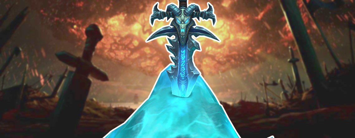 World of Warcraft Frostmourne im Eis Titel