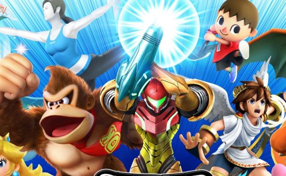 Smash Bros Wii title 1140x445