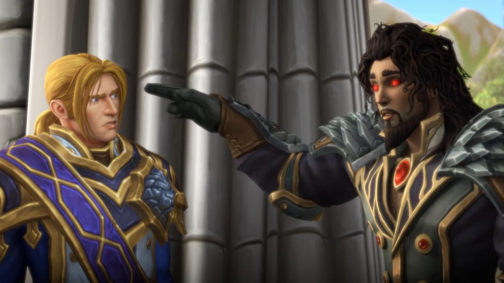 WoW Anduin Wrathion Finger Point