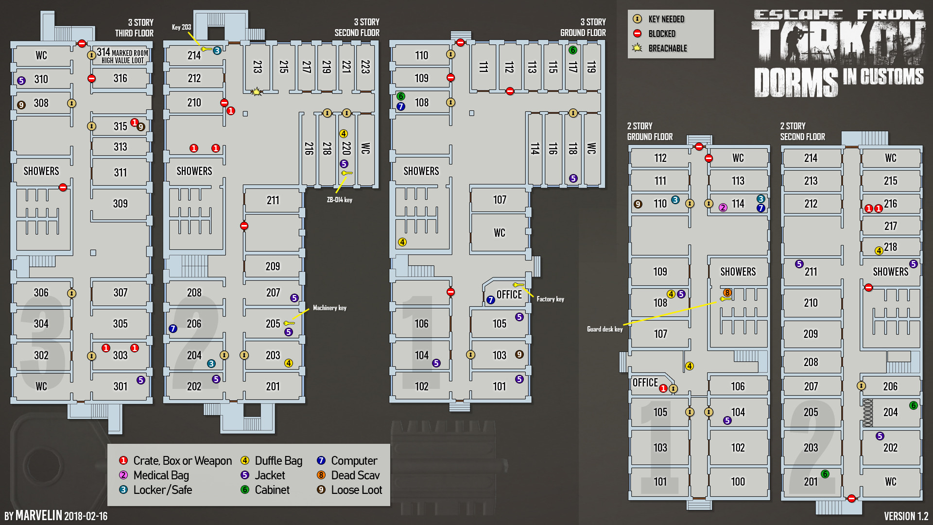 escape from tarkov reserve map key guide