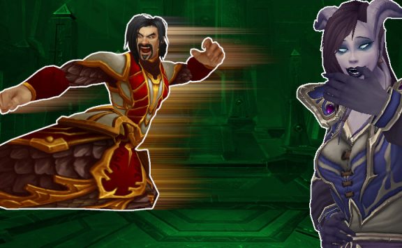 WoW Draenei Laughing Paladin kick fly title 1140x445