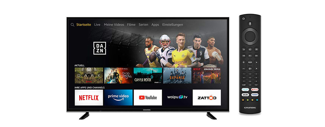 Amazon Bestpreis-Angebot: 65 Zoll Grundig 4K TV in der Fire TV Edition