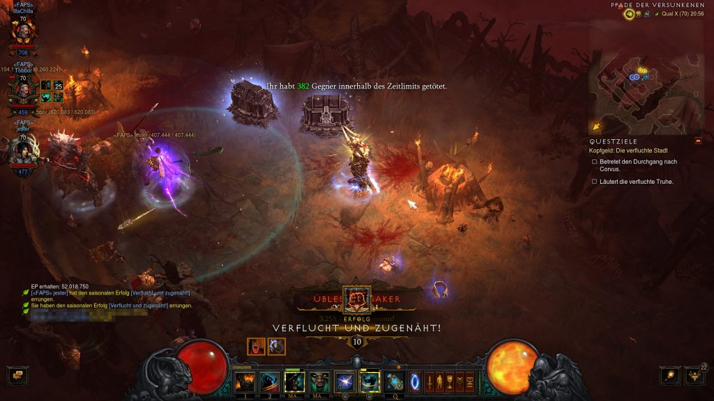 Diablo 3 Verflucht und Zugenäht geschafft