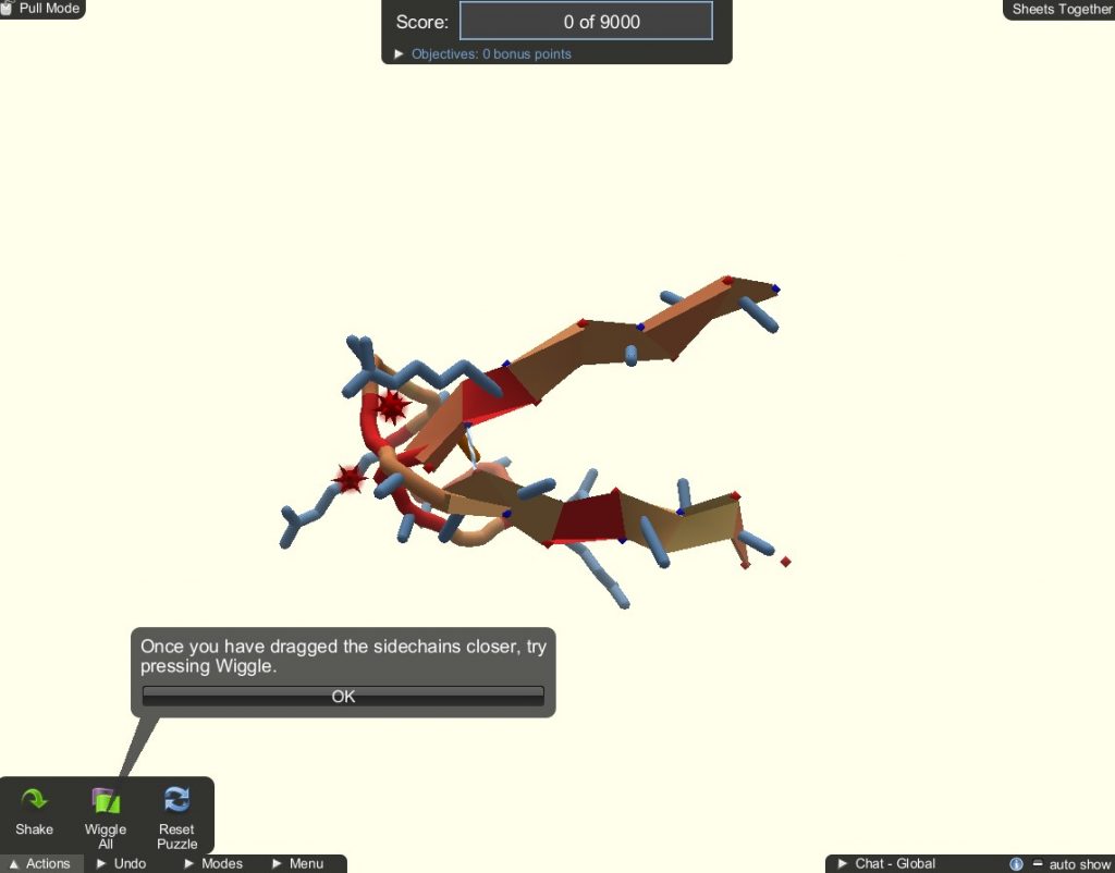 Foldit Screenshot Gameplay
