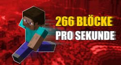 Minecraft 266 bloecke pro Sekunde title 1140x445