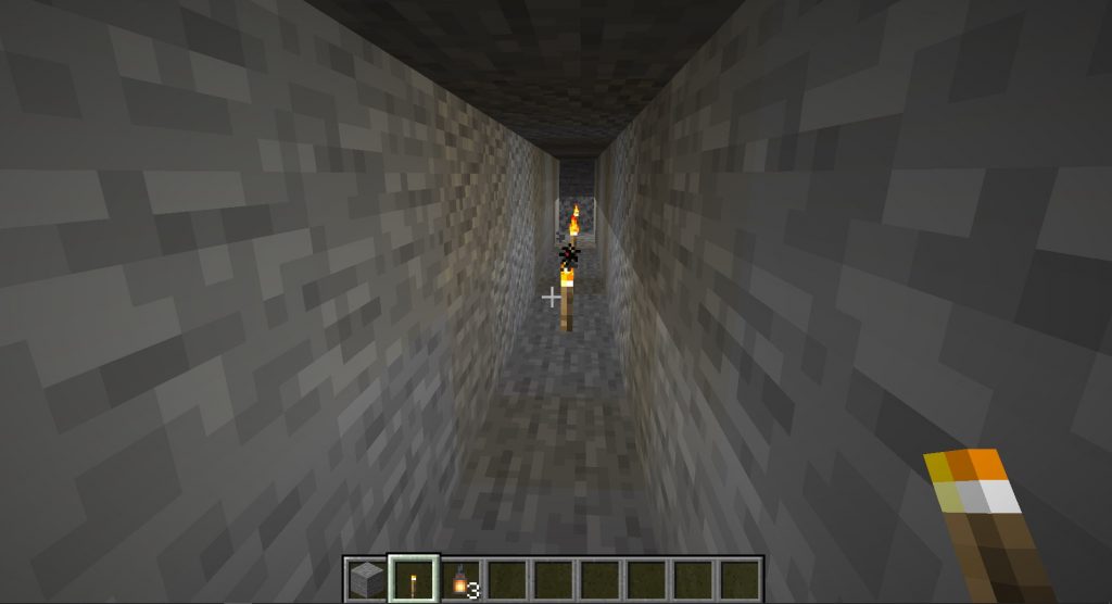 Minecraft Branch Mining Main Side Tunnel