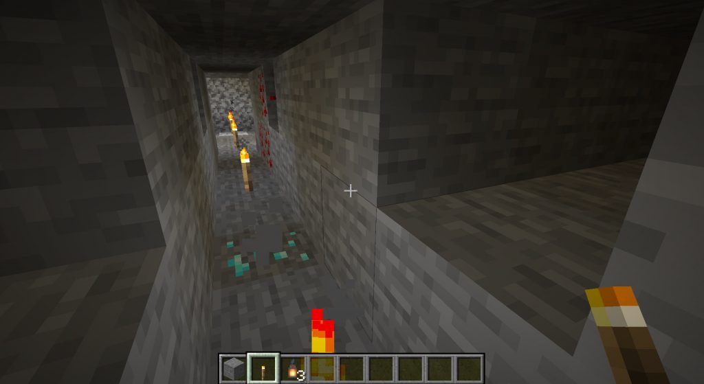 Minecraft Branch Mining Poke Holes Tunnel