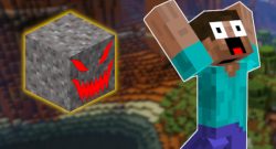 Minecraft Kies evil face title 1140x445